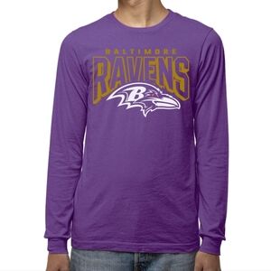 Baltimore Ravens Purple Long Sleeve Shirt Medium NWT